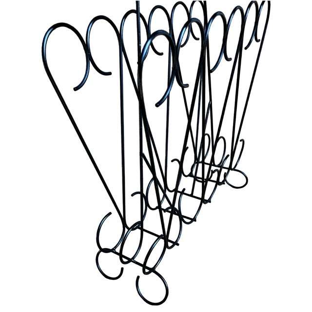 Metal Openwork Metalwork Newspaper Rack, Belgium 1970s For Sale - Image 7 of 12