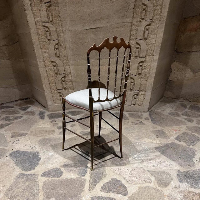 Chiavari 1950s Chiavari Chair in Bronze Italy For Sale - Image 4 of 12