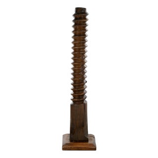 Large Wooden Press Screw For Sale