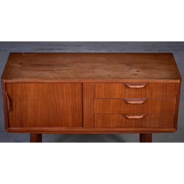 Brown Danish Teak Chest of Drawers attributed to Aksel Kjersgaard, 1960s For Sale - Image 8 of 11