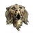 1970s Antique Brass Finish Metal Lion Head Wall Sculptures For Sale - Image 5 of 9