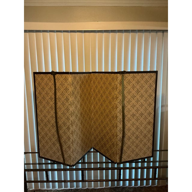 Wood Vintage Japanese Hand‑Painted Landscape Byōbu Screen, Signed For Sale - Image 7 of 12