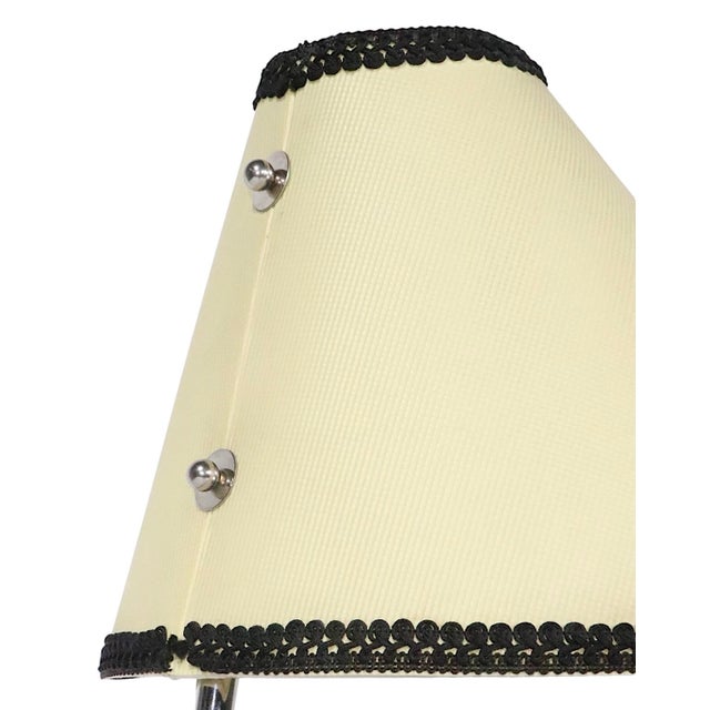 Vintage Black and Chrome Desk Reading Bedside Lamp Made in Europe For Sale - Image 9 of 17