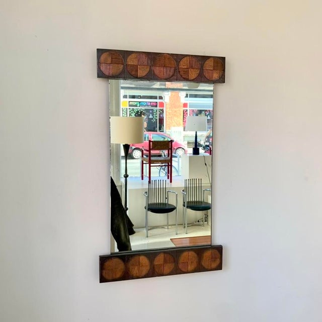 Mid-Century Modern Wall Mirror by Sant'ambrogio & De Berti, Italy, 1960s For Sale - Image 3 of 14