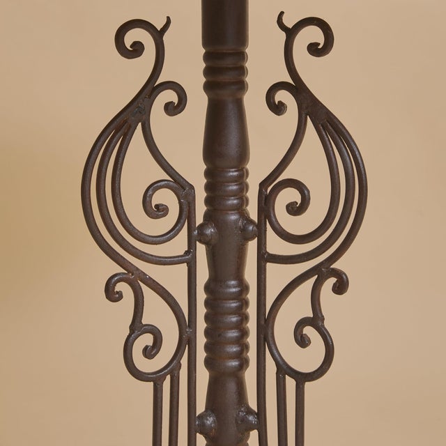 French Iron + Concrete Guéridon Side Table, 1940s For Sale - Image 4 of 13