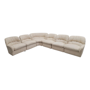 Vintage Mid Century Postmodern 6 Piece Modular Section Sofa by Drexel