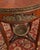 Late 19th Century Old World Elegance | Antique French-Style Marquetry Guéridon Table With Brass Mounts and Decorative Basket For Sale - Image 5 of 10