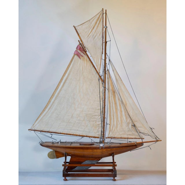 Early 20th Century Planked pond Yacht For Sale - Image 5 of 12