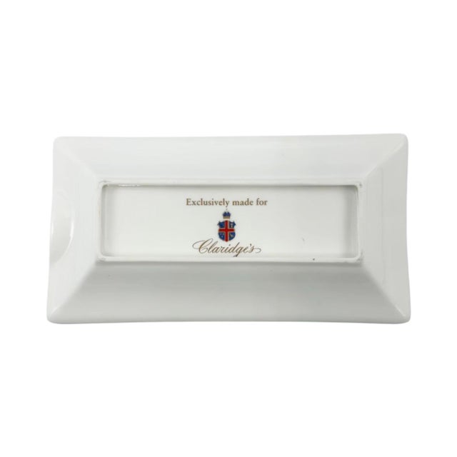 Ceramic Vintage Claridge's Hotel London Porcelain Ashtray England For Sale - Image 7 of 9