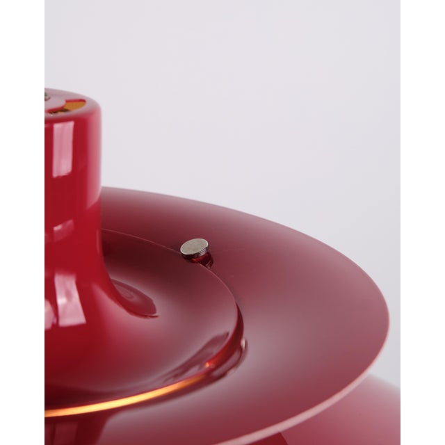Red Model PH 5 Pendant in Red Lacquered Metal by Poul Henningsen for Louis Poulsen For Sale - Image 8 of 10