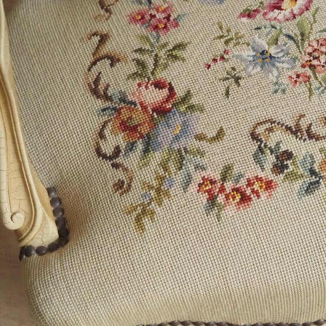 Vintage French Louis XV Style Convertible Armchair For Sale - Image 10 of 16