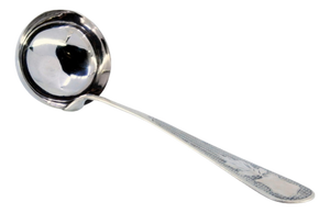 Silver Soup Ladle with Guilloche