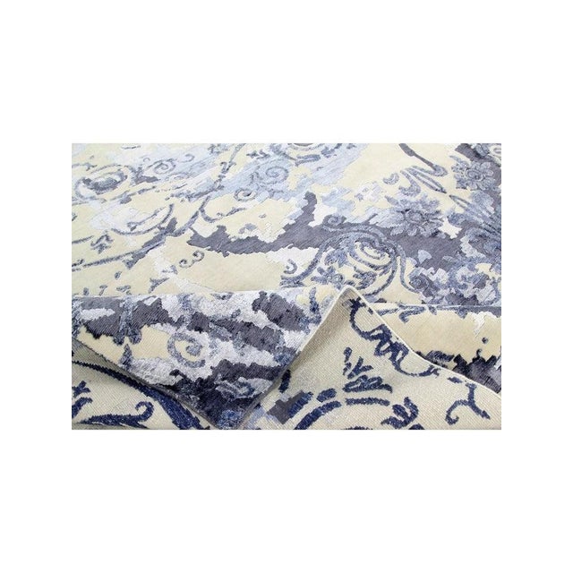 Contemporary 1990s Handwoven Contemporary Area Rug 9x12 For Sale - Image 3 of 11