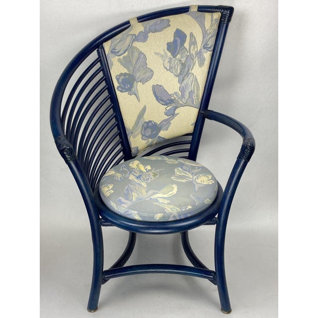 Sculptural Rattan & Bamboo Dining Chairs from Flechtatelier Schütz, Germany, 1970s, Set of 4 For Sale - Image 17 of 18