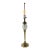Vintage Brass & Crystal Table Lamp Neoclassical Hollywood Regency 29" Tall For Sale
