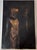Gothic Walt Morton “Zombie Painting” 1995 Oil Study, Surreal, Dead Astronaut, 24x36 For Sale - Image 3 of 15