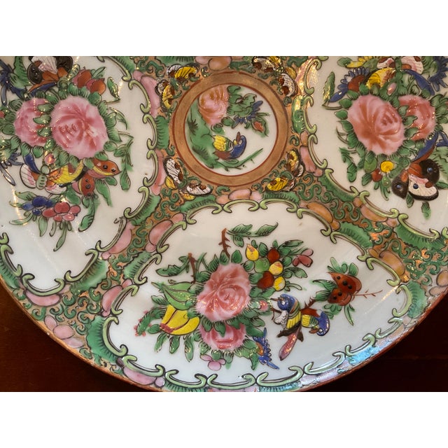 Antique Rose Medallion Pattern Plate | Chairish