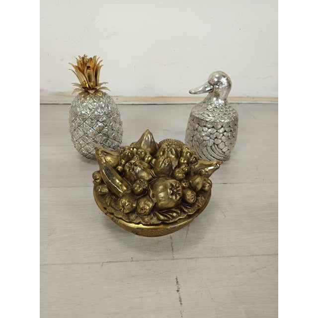 Ice Bucket with Golden Fruit Salad by Mauro Manetti, 1970s For Sale - Image 11 of 15