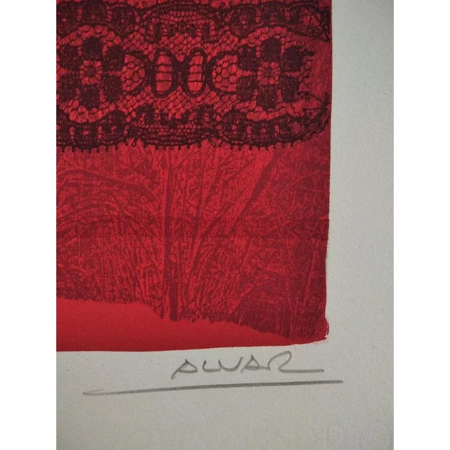 Cream Álvar Suñol Muñoz-Ramos, Composition, 1980, Lithograph For Sale - Image 8 of 9