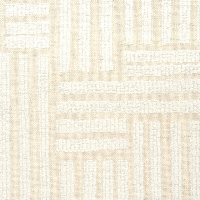 Contemporary Schumacher Elbert Fabric In Birch For Sale - Image 3 of 5