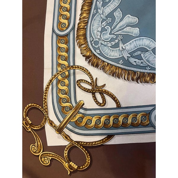 Hermes Bride De Cour 1987 Silk Scarf “Francoise De La Perriere