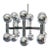 Mid-Century Modern Chrome Space Age Chandelier With 16 Lights, 1970s For Sale