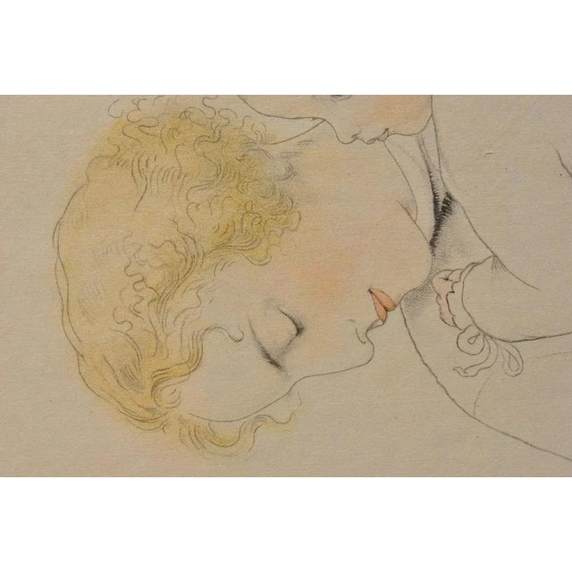 Walter Sauer, Mother and Child, Signed Engraving For Sale - Image 4 of 7