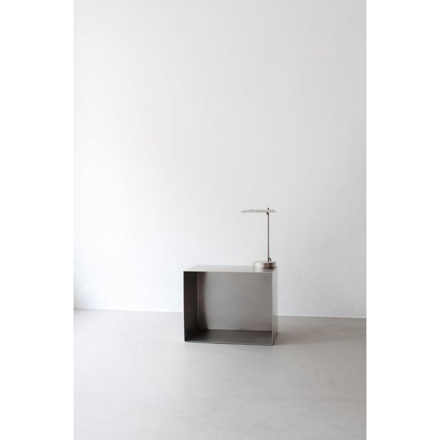 Sonar Cube Multifunction Furniture in Brushed Stainless Steel by Form & Eisen For Sale - Image 10 of 18