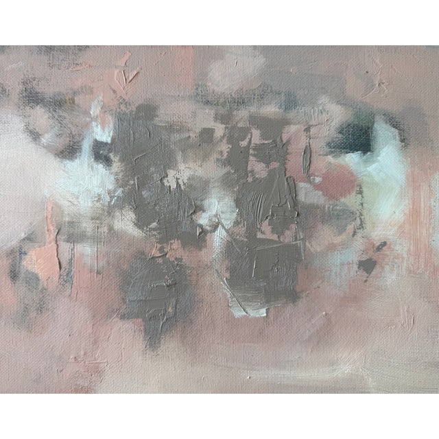 Rose and Stone Abstract Oil Painting For Sale