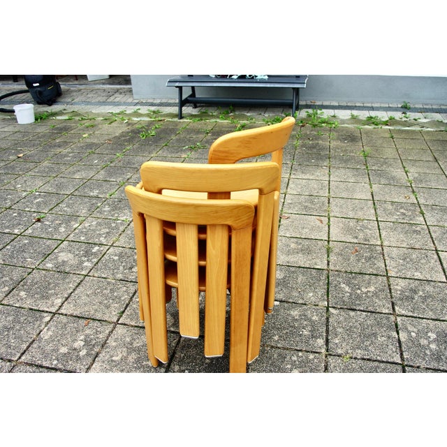 Stackable Chairs and Stool by Bruno Rey for Kusch+co, 1971, Set of 4 For Sale - Image 9 of 12