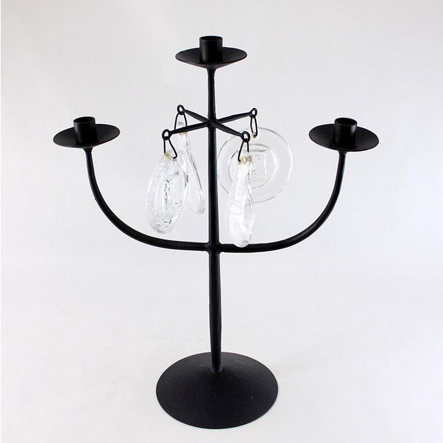 1950s Mid-Century Modern Scandinavian Candleholder by Erik Höglund for Boda, 1950s For Sale - Image 5 of 5
