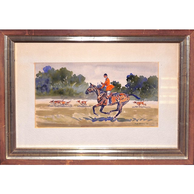 1947 Art Sz: 5 3/4"H x 10 3/4"W Frame Sz: 11 3/4"H x 16 5/8"W PAUL DESMOND BROWN (American, 1893-1958), watercolor,...