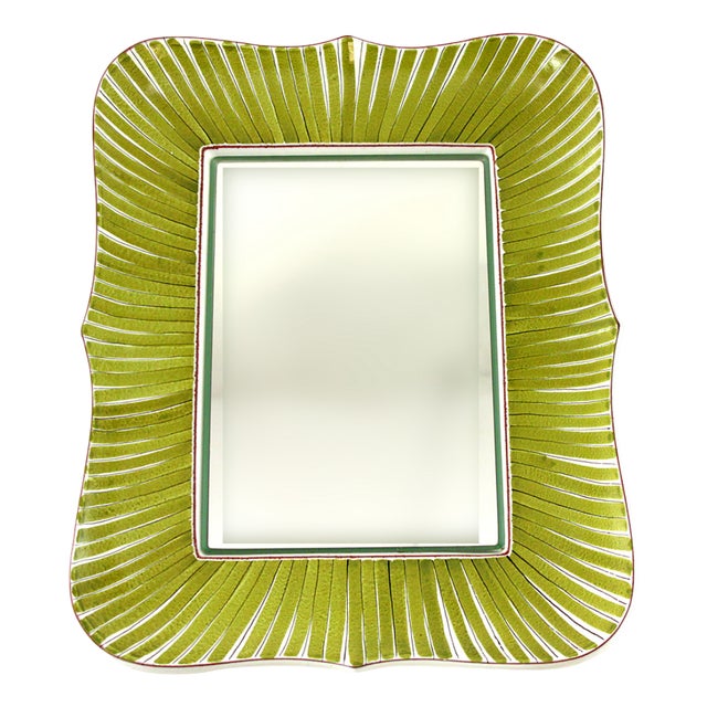 Vintage Scandinavian Mirror by Stig Lindberg for Gustavsberg, 1940s For Sale