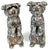 Silver Pair Edwardian Sterling Terrier Salt & Pepper London, Jonathan Howell, 1906/1913 For Sale - Image 8 of 18