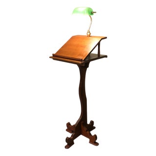 Arts and Crafts Restaurant Reception Station Greeter with Light For Sale