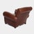 Two Piece Vintage Leather Club Armchair & Ottoman Set by Pottery Barn 20thC For Sale - Image 9 of 12