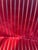 Vintage Cherry- Red Channeled Velvet Banan Sofa For Sale In Milwaukee - Image 6 of 6