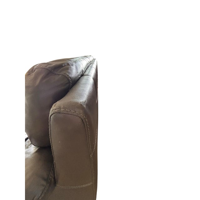 Chateau D’Ax Leather Sofa, Designed by the Italian Furniture Brand Chateau D’Ax For Sale - Image 9 of 12
