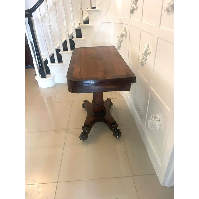 Antique William IV Rosewood Card/Side Table, 1835 For Sale - Image 4 of 12