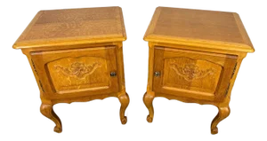 French Bedside Tables, Set of 2