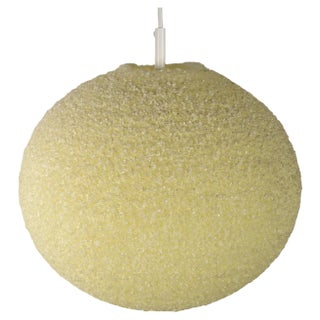 Creme Sugarball Pendant Lamp by John & Sylvia Reid for Rotaflex For Sale