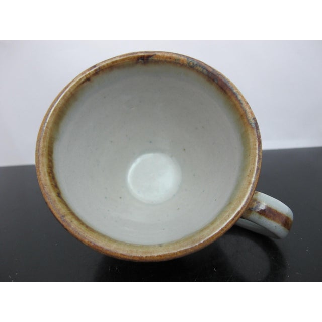 Ken Edwards El Palomar Flower Tonala Mexico Folk Art Stoneware Cup & Saucer For Sale - Image 9 of 10