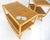 Mid-Century Modern Pair Rattan Bamboo Grass Cloth Top Two Tier End Side Tables Stands Magazine Rack For Sale - Image 3 of 14