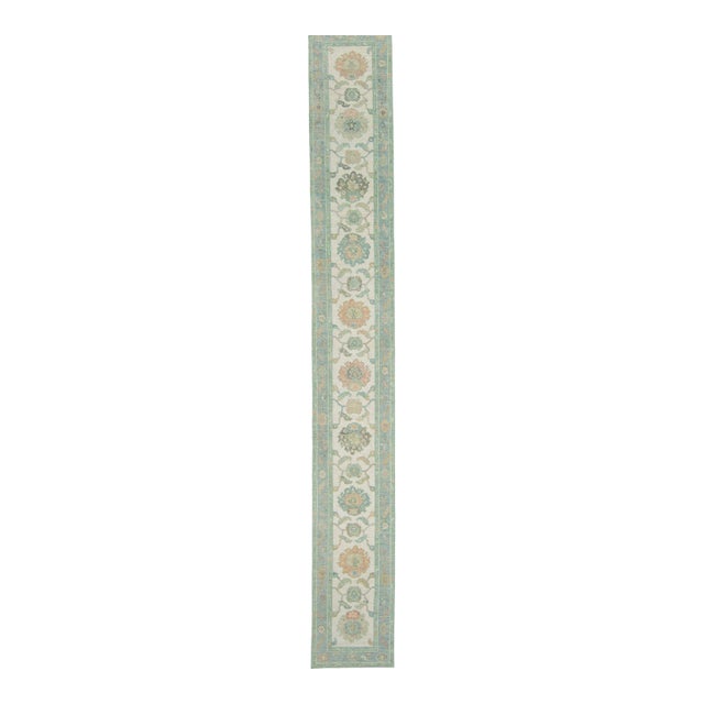 Turkish Oushak Runner Rug 2'8" x 20'6" #17495 For Sale