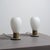 Italian Brass and Opaline Glass Bedside Table Lamps, 1950s, Set of 2 For Sale - Image 14 of 14