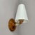 Alabaster, Birch and Pleated Fabric Wall Light, Sweden, 1920s For Sale - Image 16 of 18