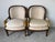 French Provincial Vintage French Empire Style Swan Armchairs With Gilded Carved Arms – A Pair For Sale - Image 3 of 12
