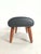Fully Restored Danish Ottoman in Teak and Black Leather, 1960s For Sale - Image 4 of 7