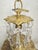 Vintage Brass Upside Down Layered Cake Chandelier For Sale - Image 4 of 9
