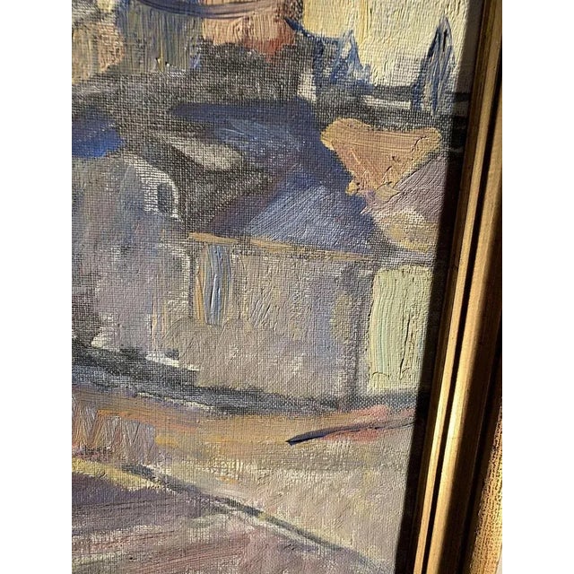 Scandinavian Oil on Canvas attributed to Ingegerd Beskow, 1940s For Sale - Image 6 of 11